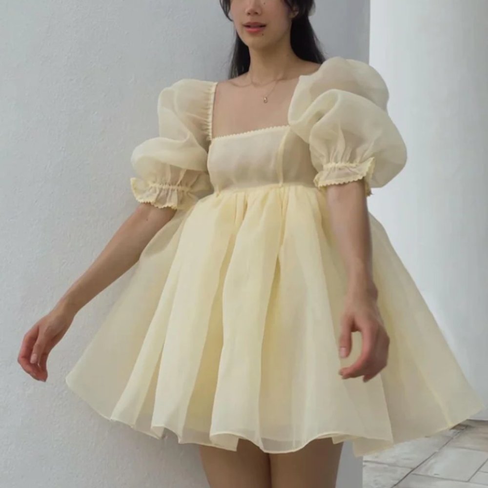 Selkie The Baby Banana Puff Dress